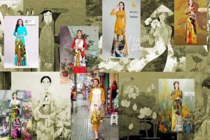 Nhiều tranh in lên áo dài vi phạm bản quyền