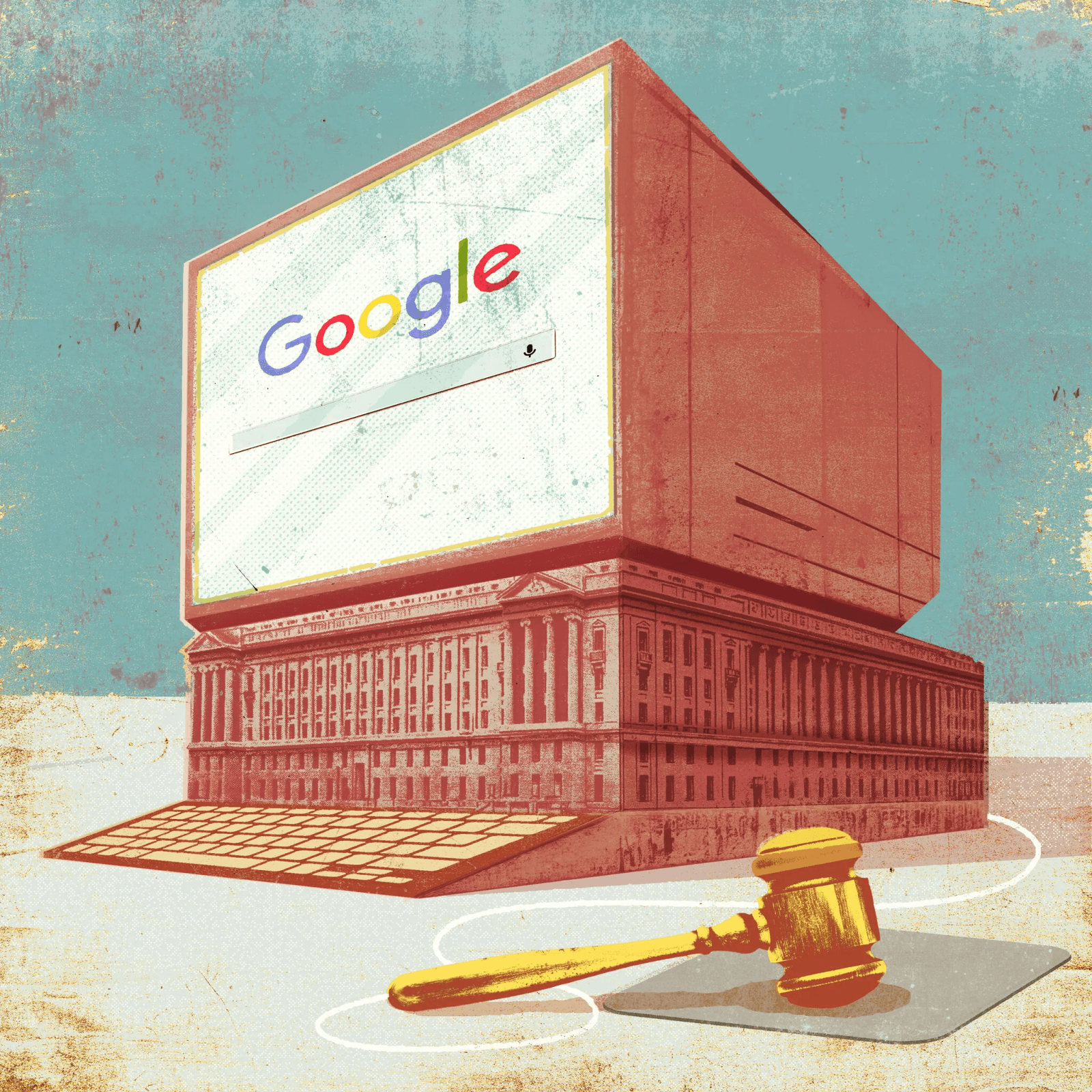 Trong thử nghiệm độc quyền đầu tiên Hoa Kỳ đặt mục tiêu vào Google. Trong thử nghiệm độc quyền đầu tiên Hoa Kỳ đặt mục tiêu vào Google.