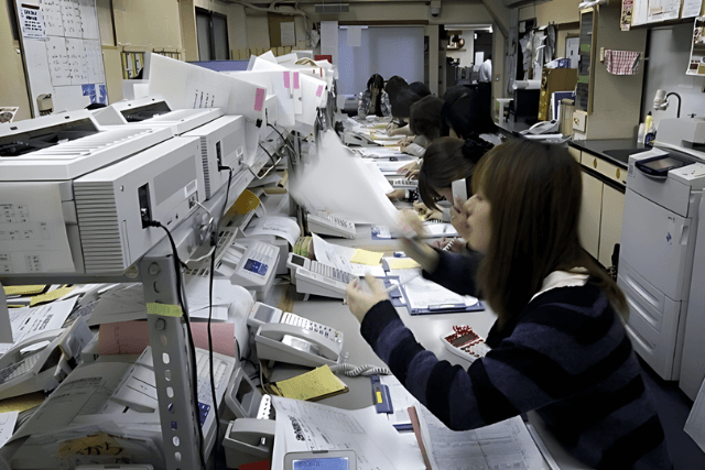 Máy fax được sử dụng phổ biến ở Nhật Bản.