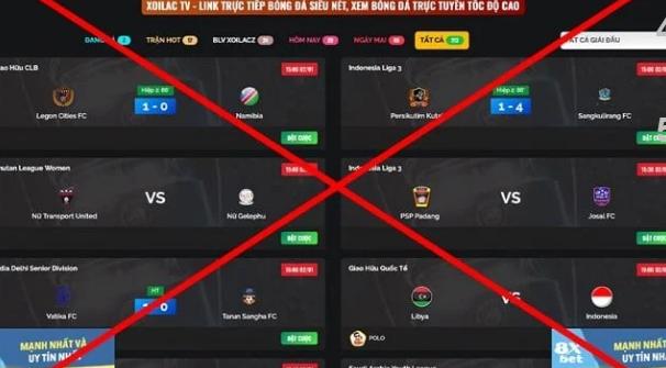 Khởi tố 30 bị can liên quan đến website Xôi Lạc TV Website lậu Xôi Lạc TV.